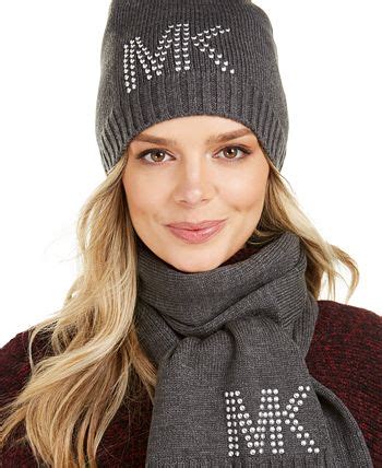 michael kors brown hat|Michael Kors scarf women.